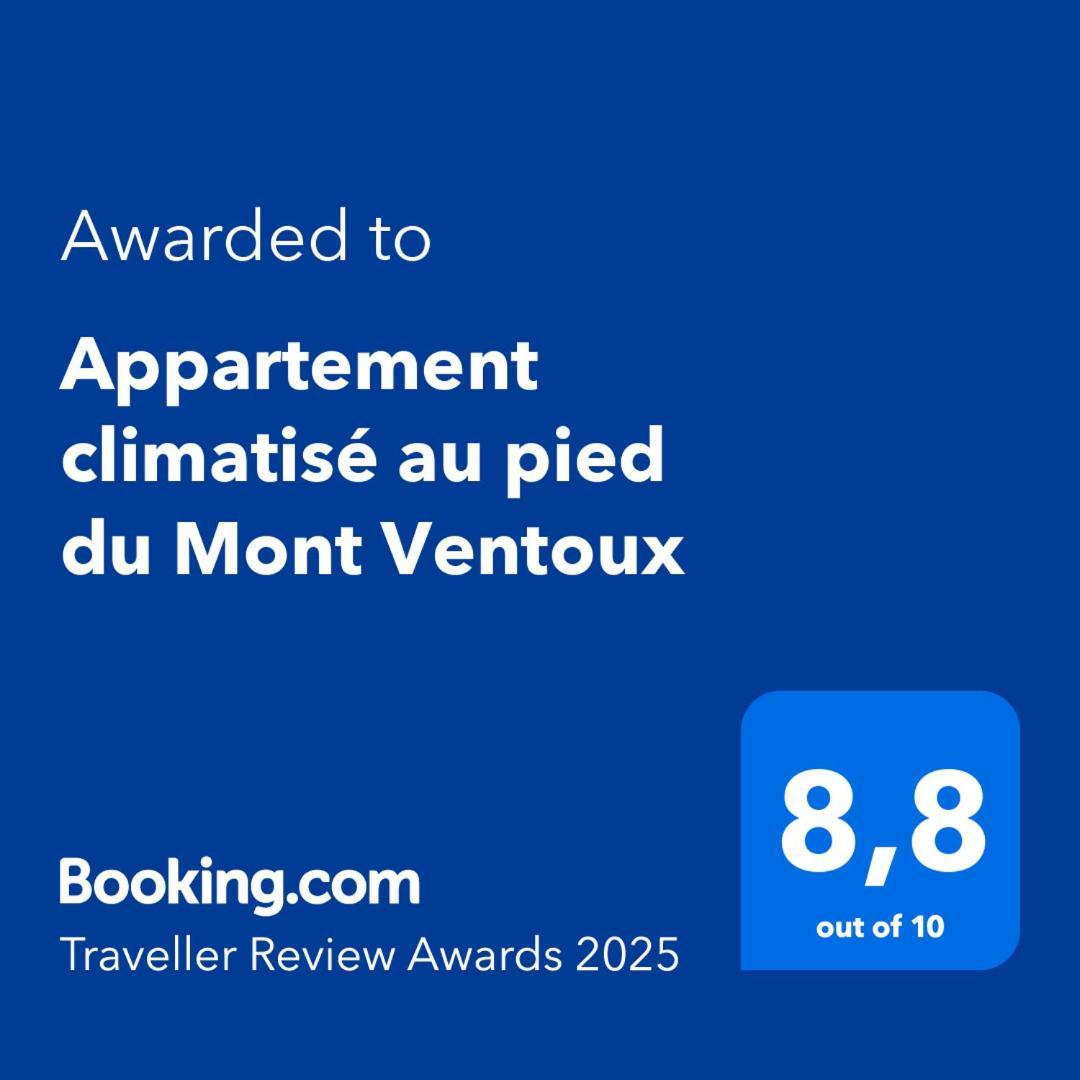 Appartement Climatise Au Pied Du Mont Ventoux Malemort-du-Comtat Exteriör bild